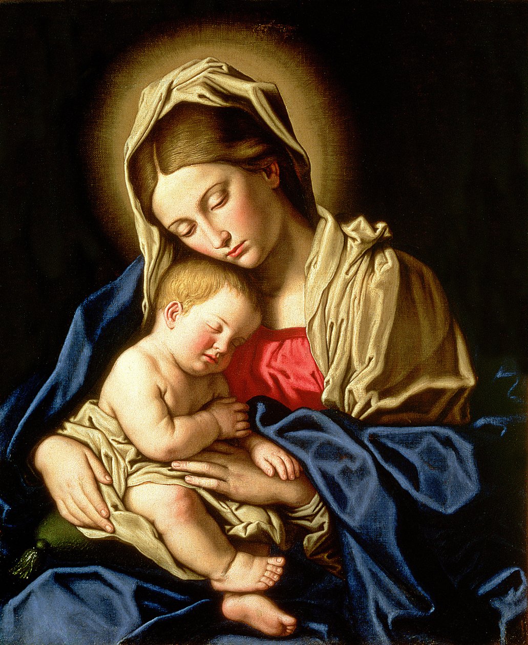 Madonna og barn af Il Sassoferrato