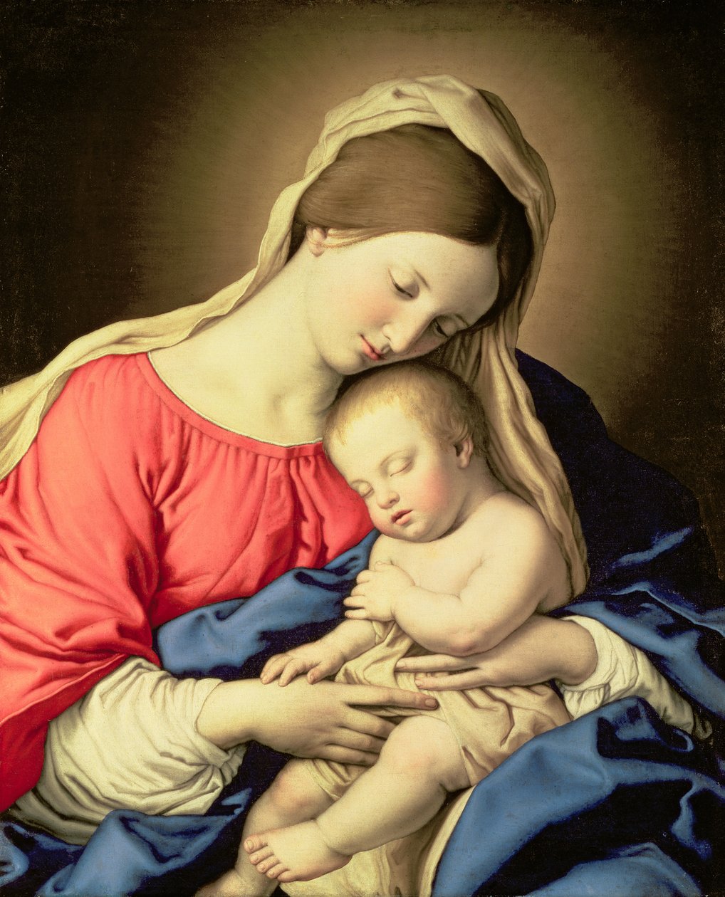 Madonna og barn af Il Sassoferrato