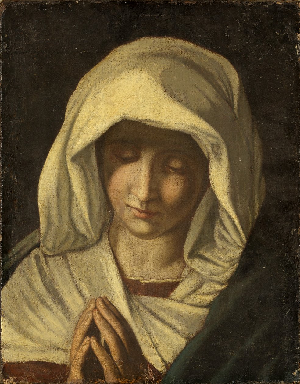 The Virgin in Prayer, ca. 1800 (olie på lærred) af Il  Sassoferrato