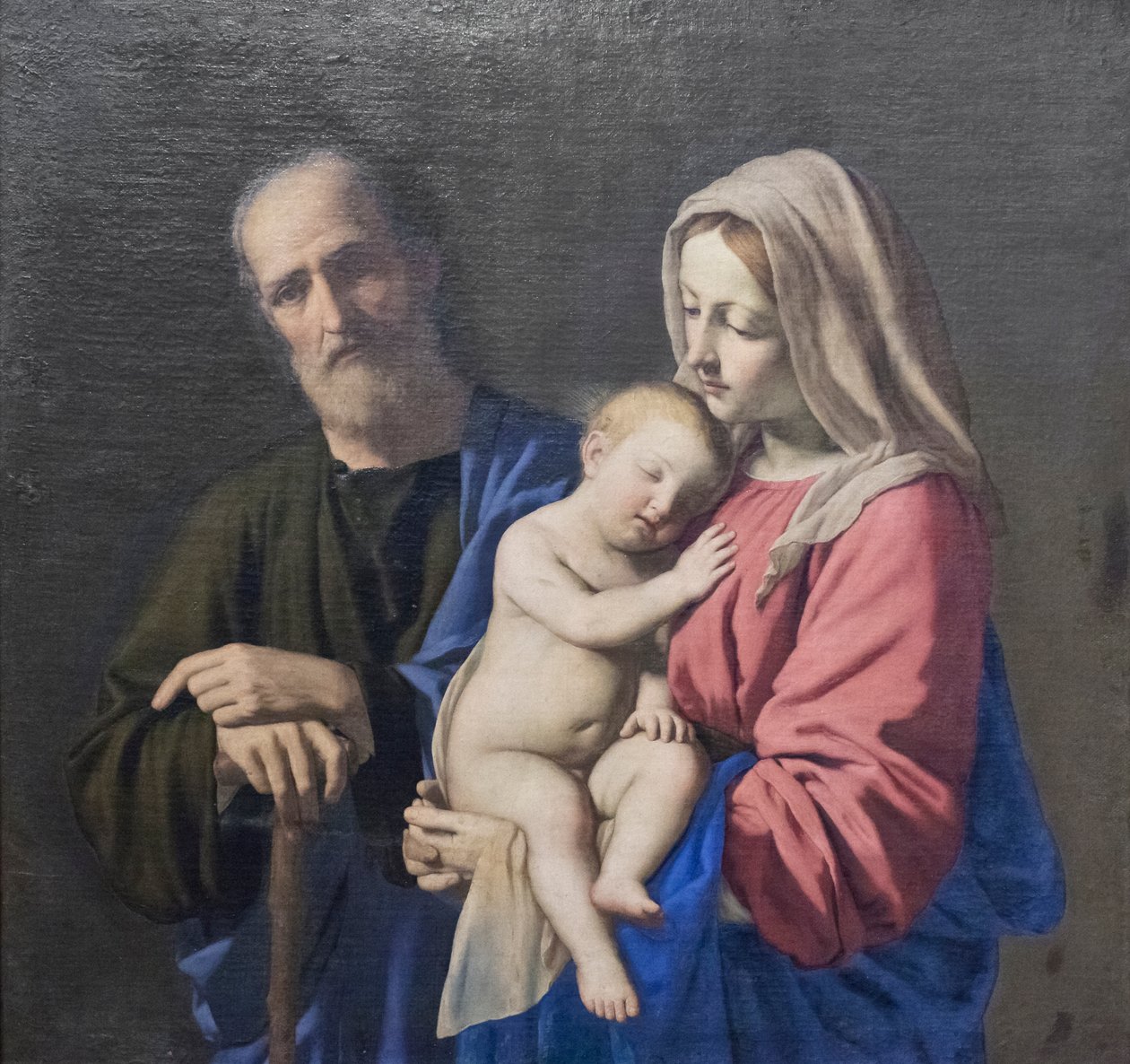 Den hellige familie af Il (1609 85) Sassoferrato