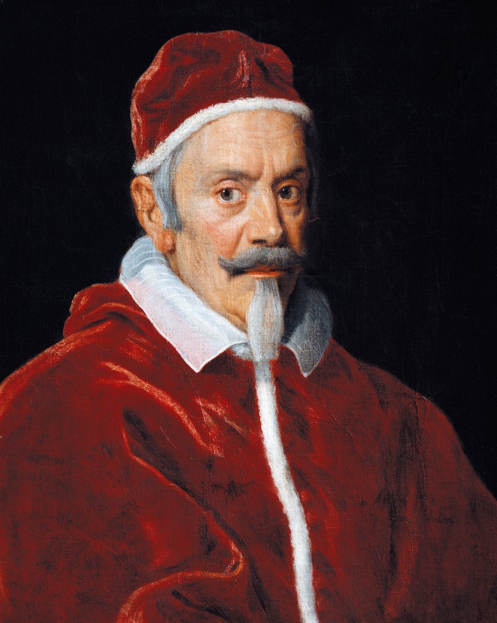 Portræt af pave Clement X (olie på lærred) af Il  Baciccio