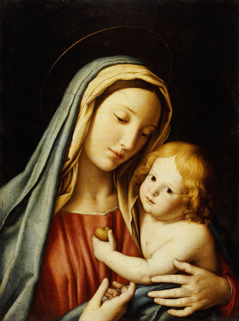 Madonnaen og barnet af Il Sassoferrato