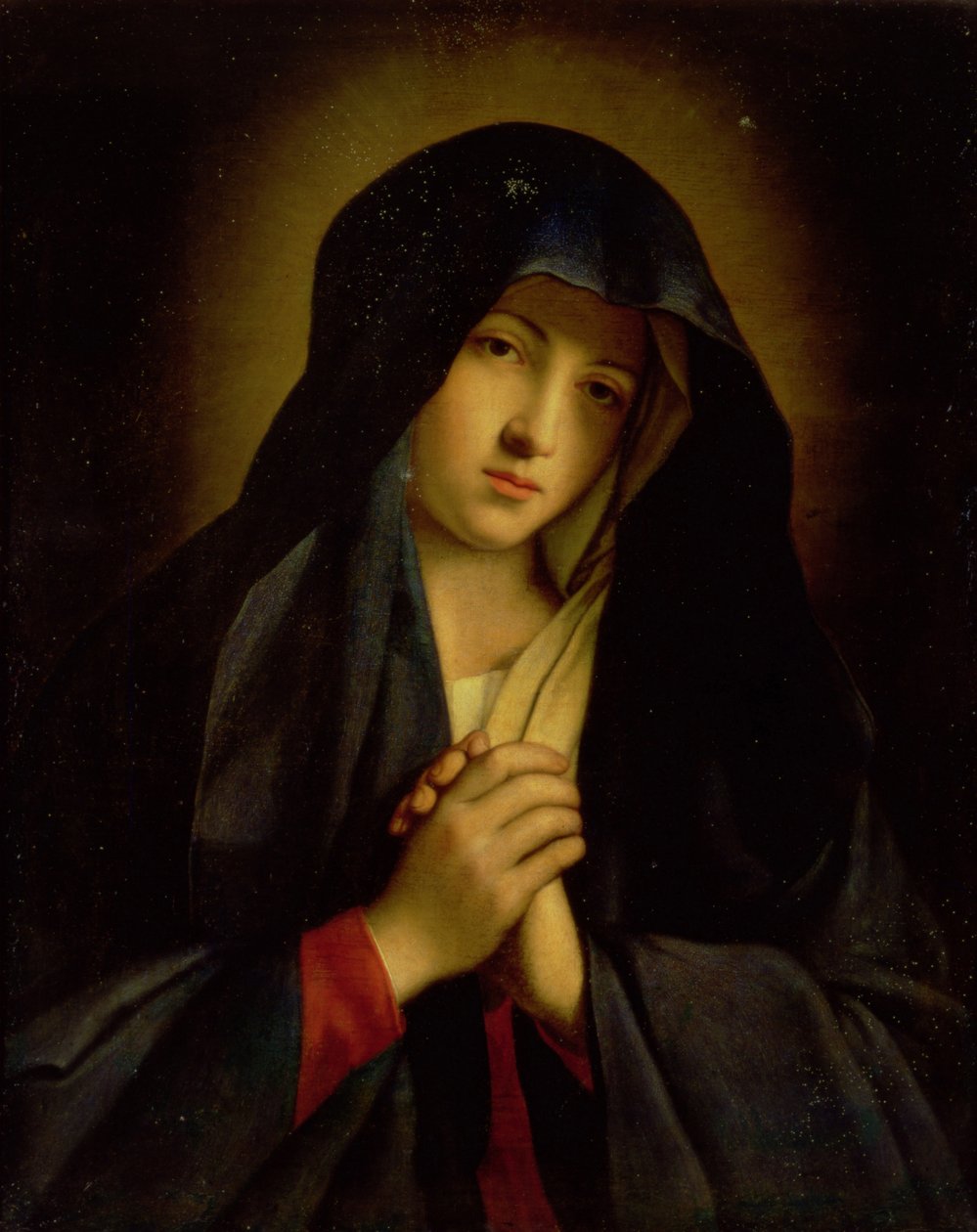Madonnaen i sorg af Il Sassoferrato