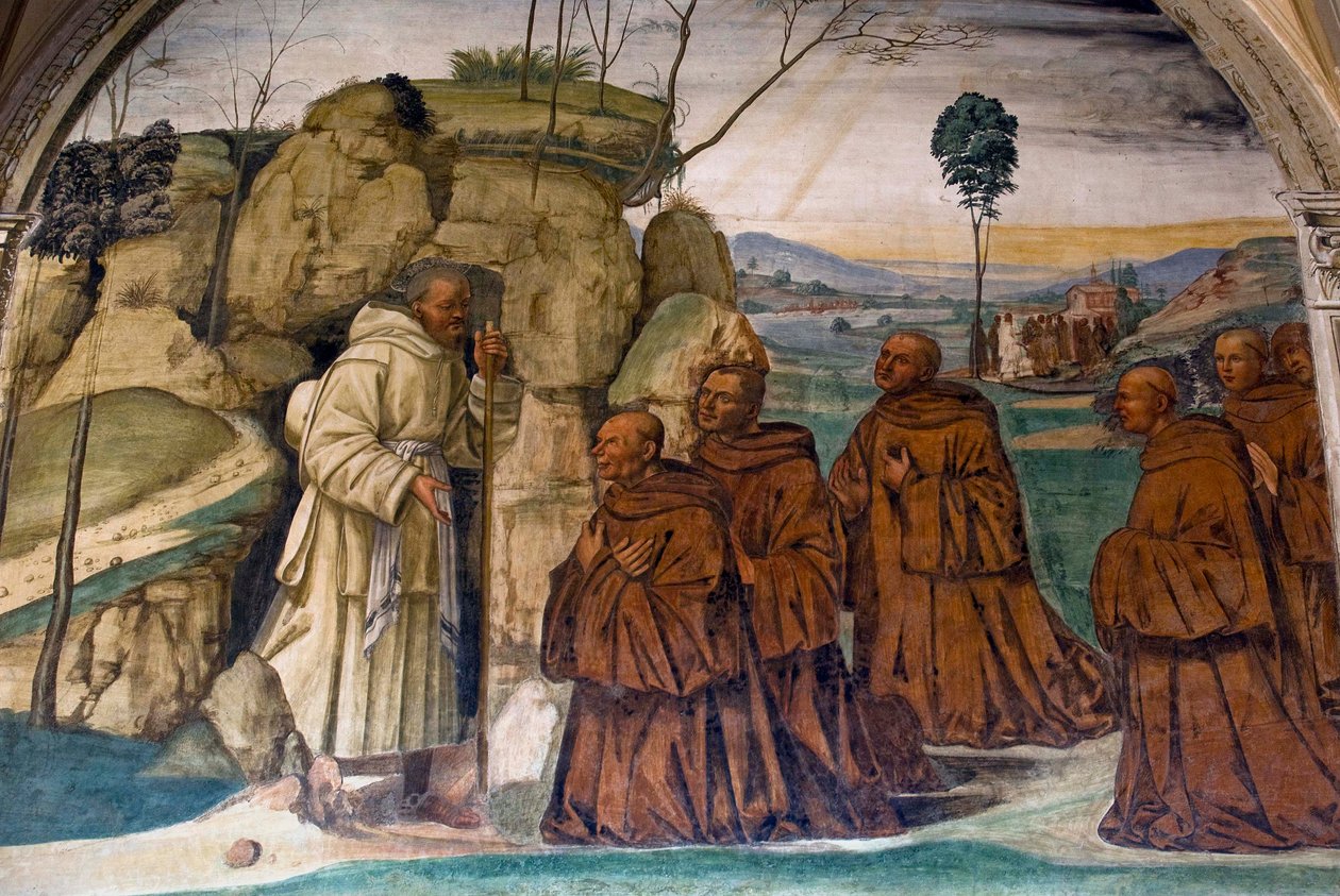 Benedikts liv, scene 9: af Il Sodoma