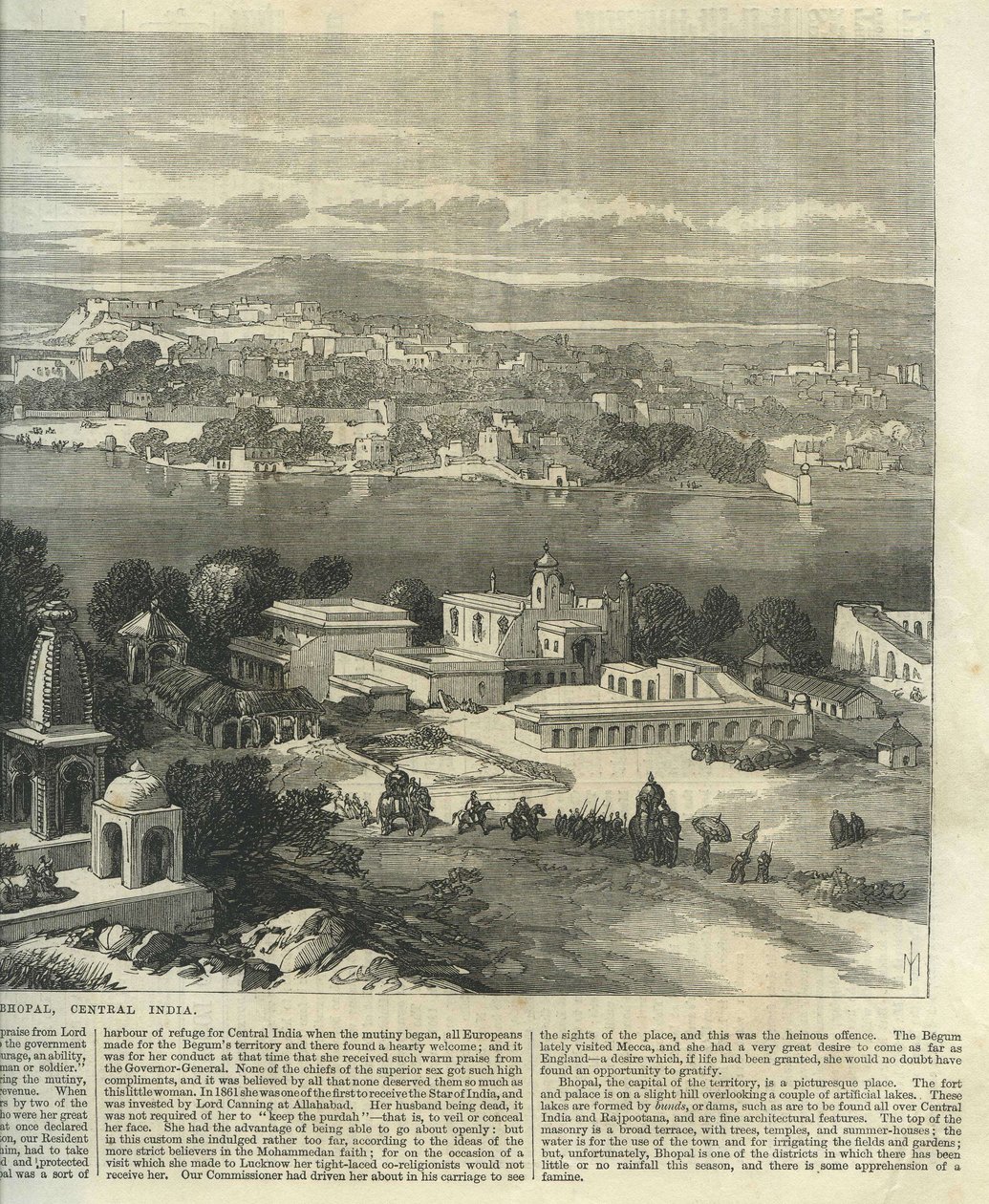 Bhopal, det centrale Indien af Illustrated London News