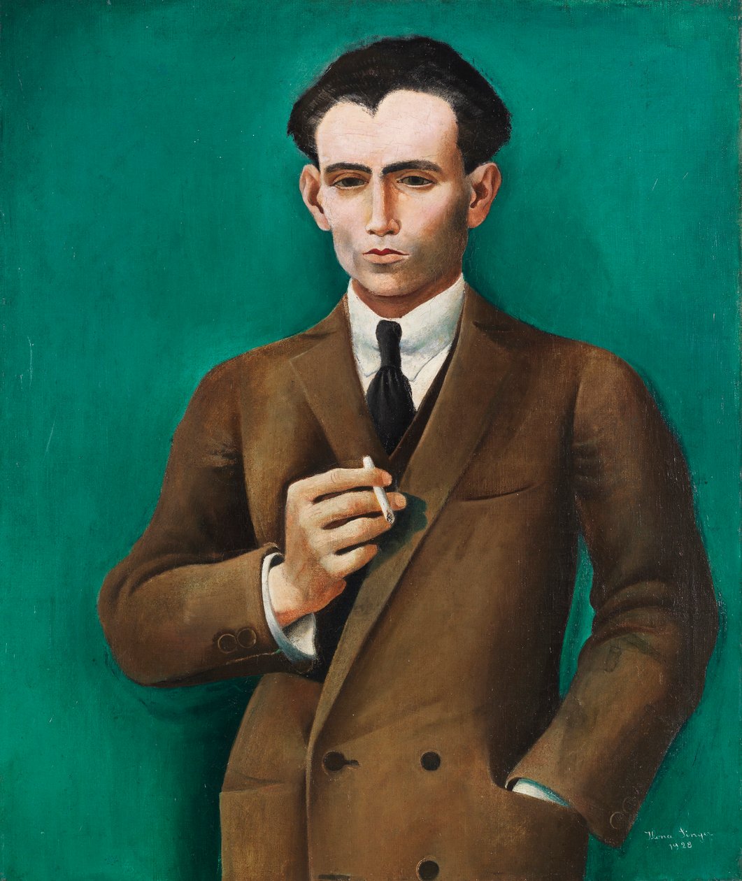 Portræt af Robert af Mendelssohn, 1928. af Ilona Singer