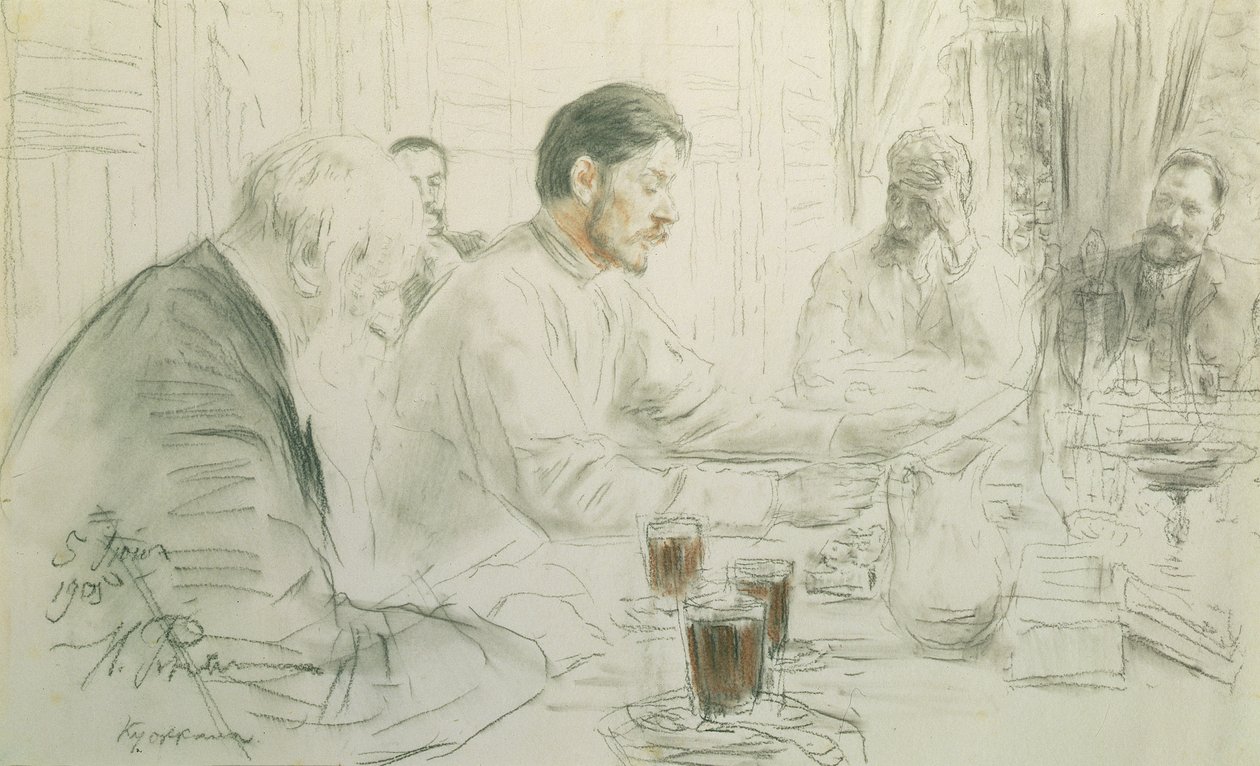 Maxim Gorky (1868-1936) Læser sit digt, 