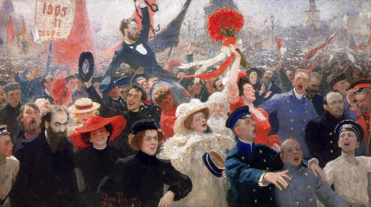 17. oktober 1905 af Ilya Efimovich Repin