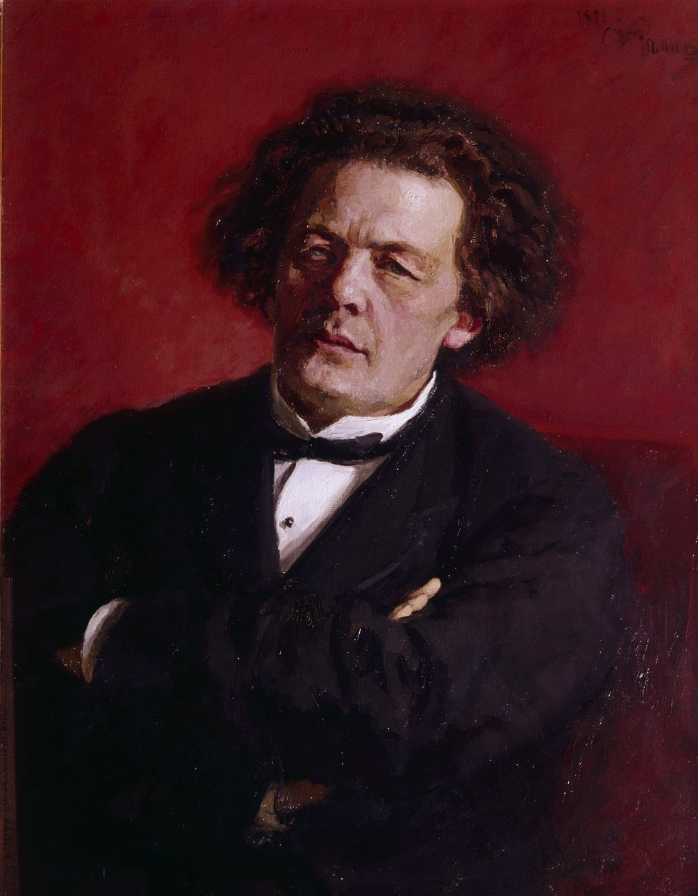 Portræt af Anton Grigoryevich Rubinstein, 1881 af Ilya Efimovich Repin