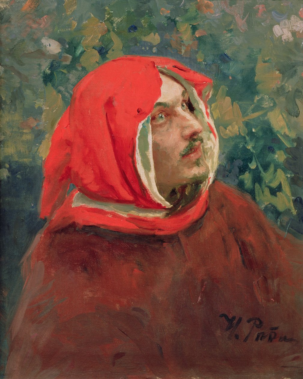 Portræt af Dante Alighieri (1265-1321) af Ilya Efimovich Repin