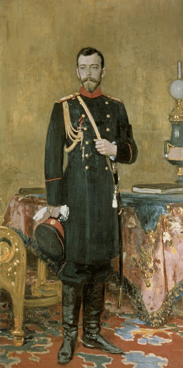 Portræt af kejser Nicholas II (1868-1918) 1895 af Ilya Efimovich Repin