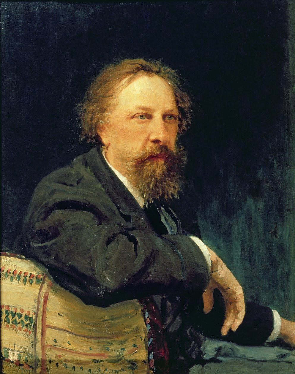 Portræt af forfatteren grev Alexey K. Tolstoy (1817-1875), 1896 af Ilya Efimovich Repin