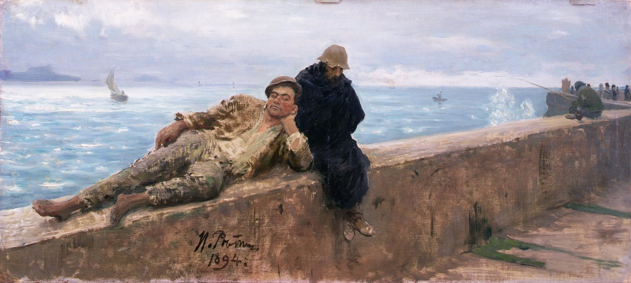 Studie af Vagabonds, 1894 af Ilya Efimovich Repin