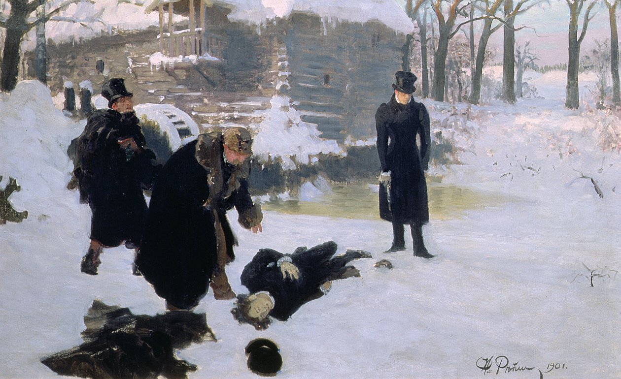 Duellen, 1901 af Ilya Efimovich Repin