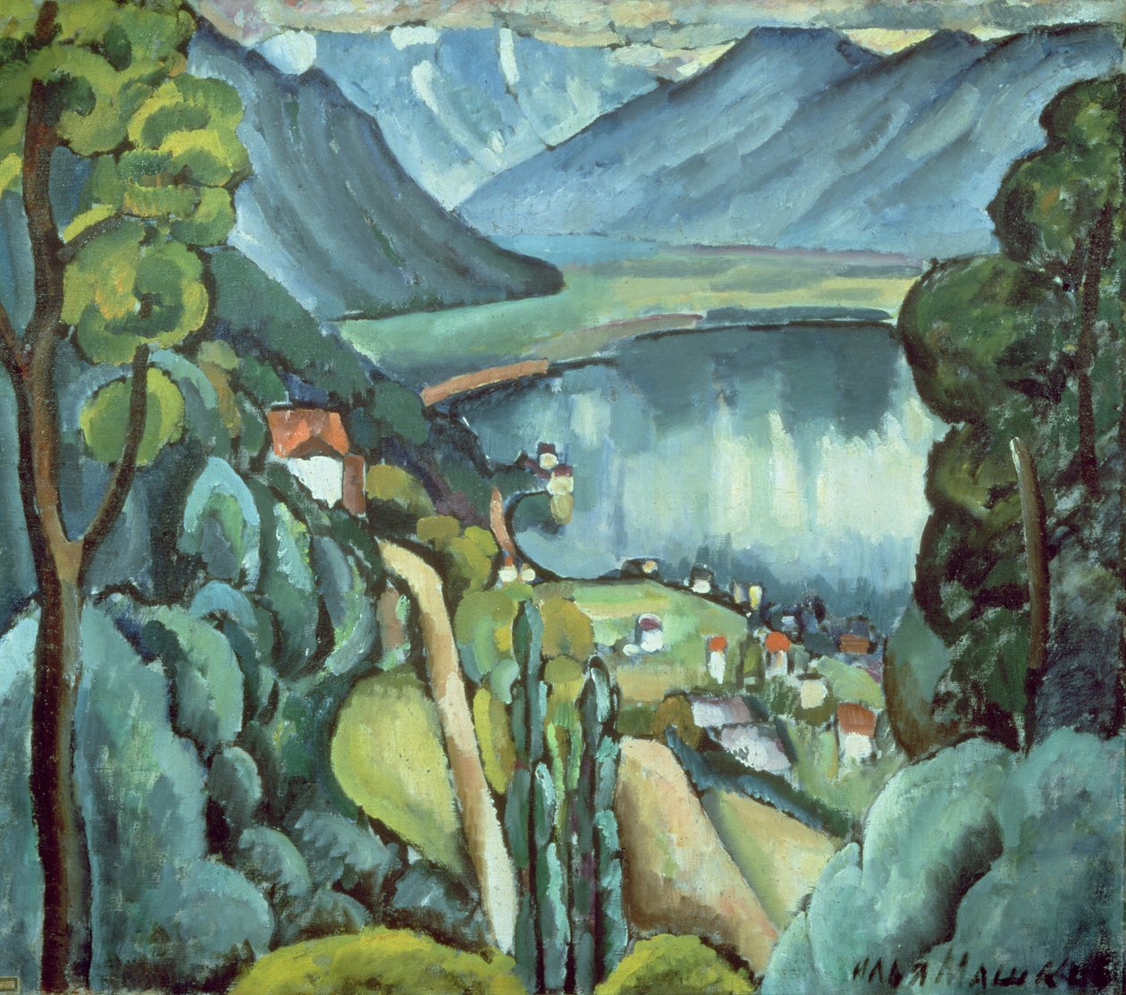 Genevesøen, 1914 af Ilya Ivanovich Mashkov