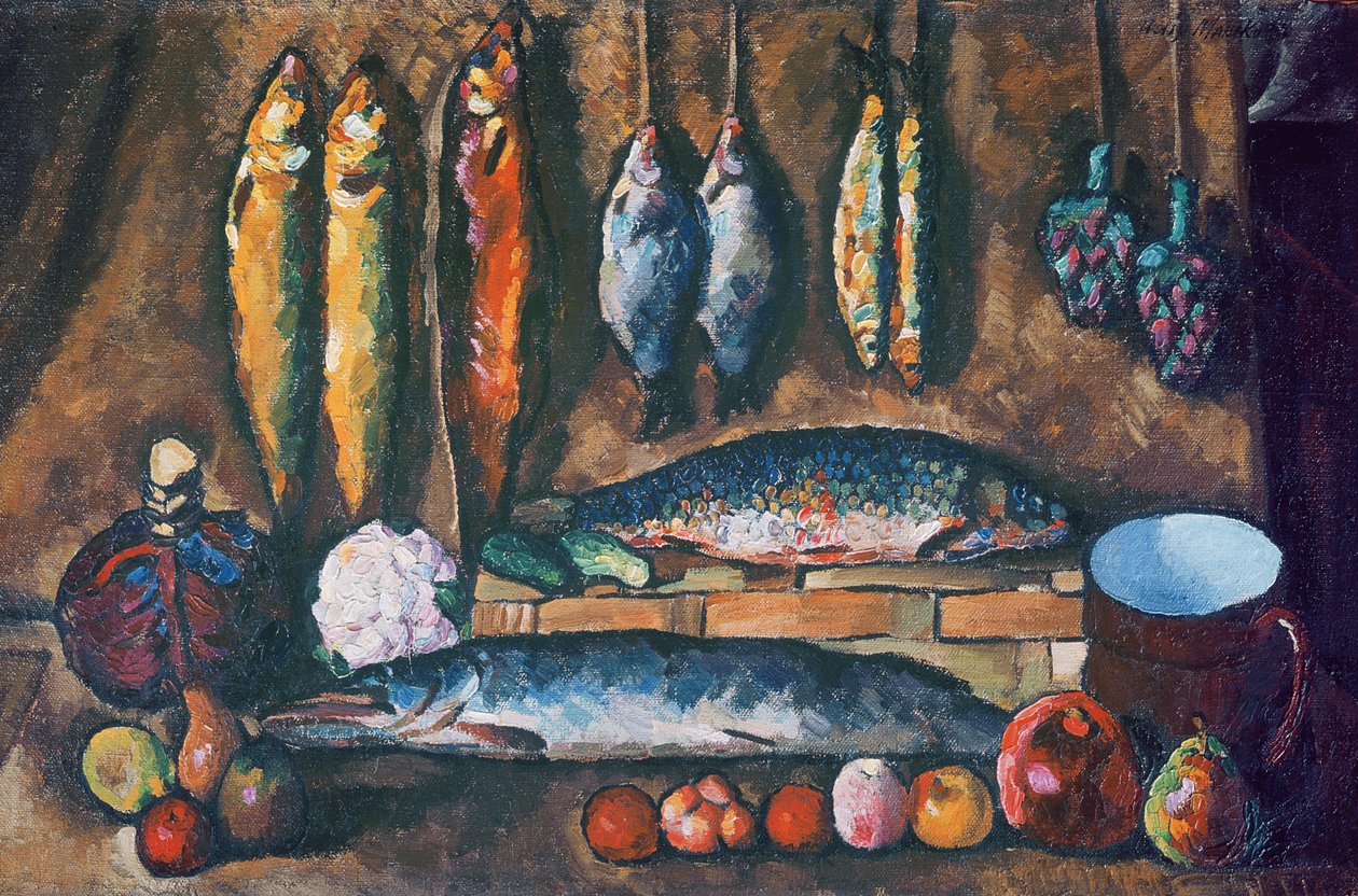 Stilleben, ca. 1910 af Ilya Ivanovich Mashkov