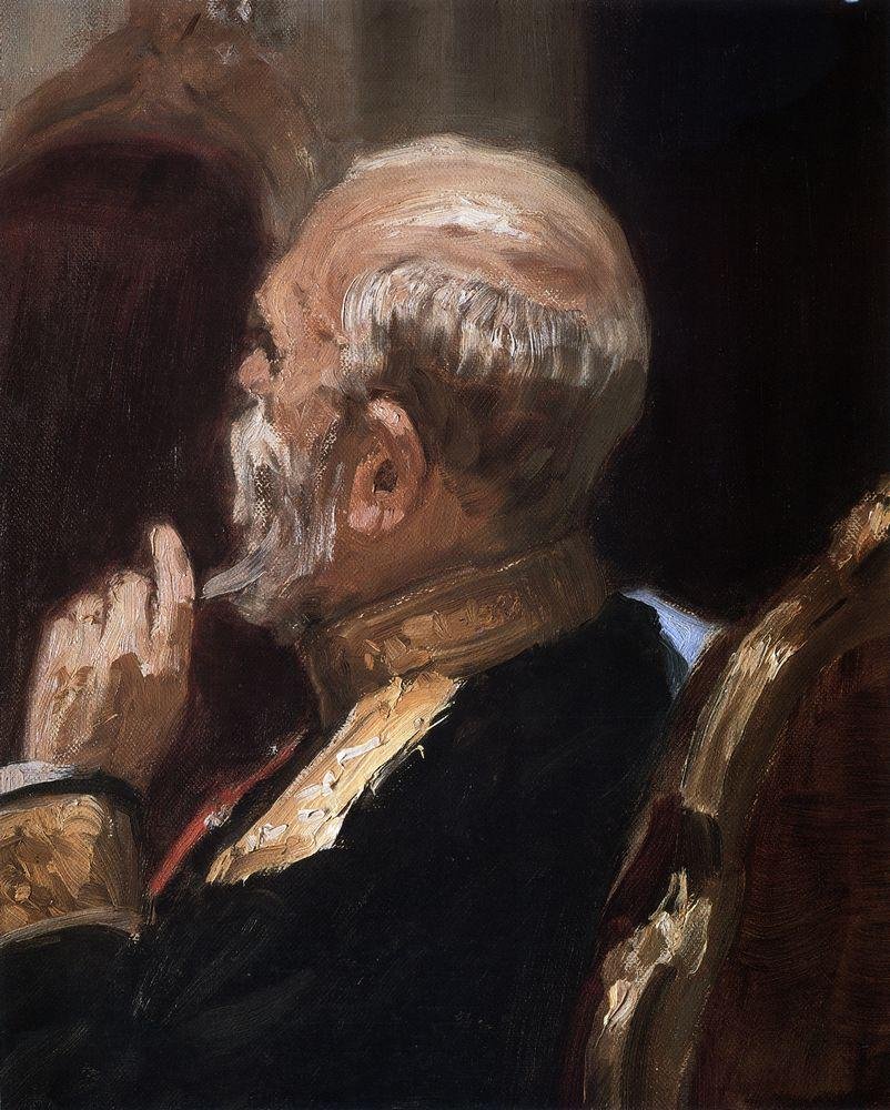 Obruchev af Ilya Efimovich Repin