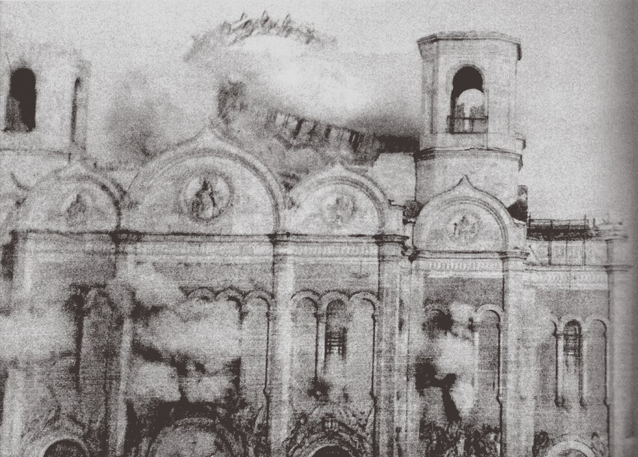 Nedrivningen af Kristi Frelsers katedral i Moskva, 1931 af Ilya Arnoldovich Ilf