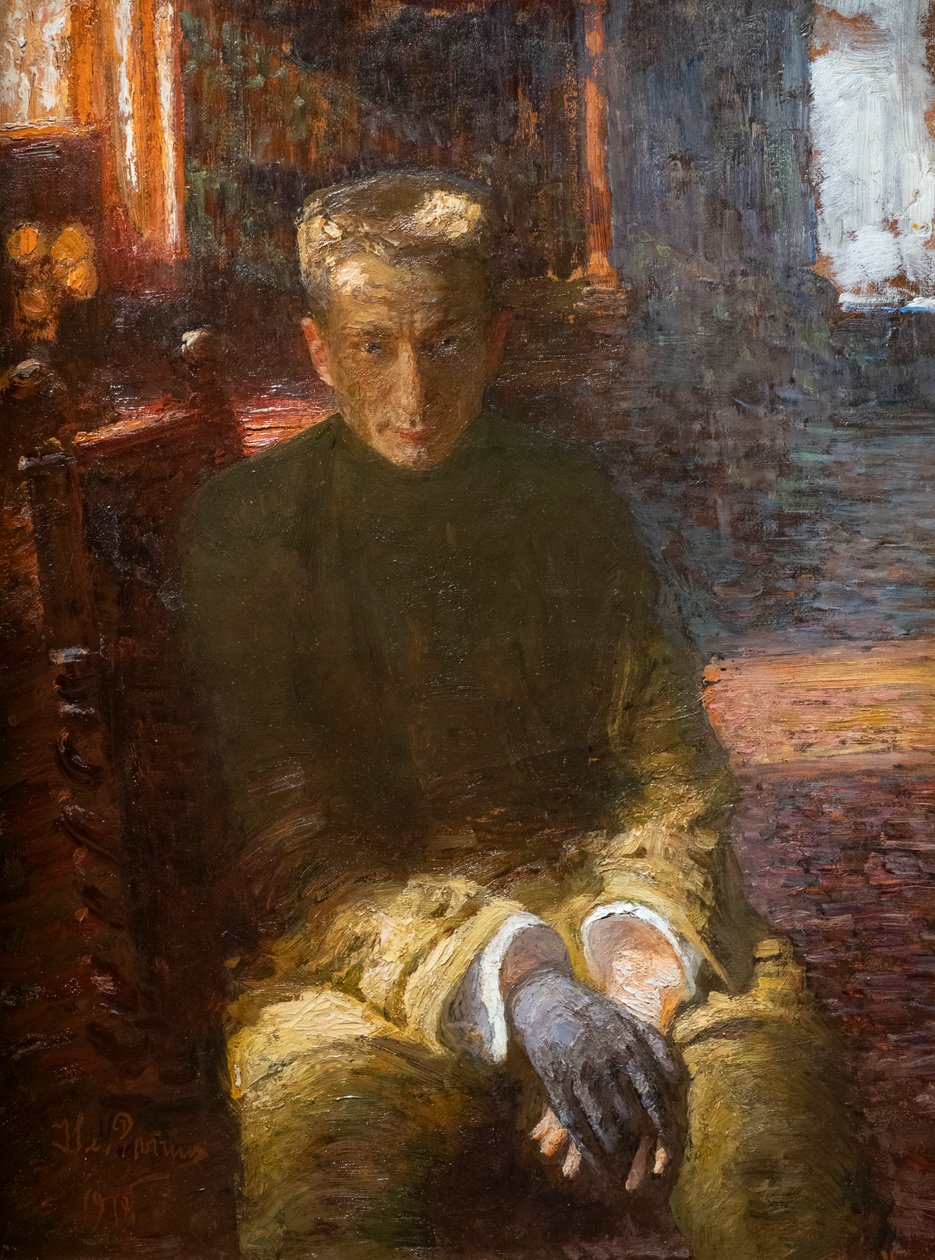 ALEXANDRE KERENSKY MED EN SORT HANSKE af Ilya Efimovich Repin