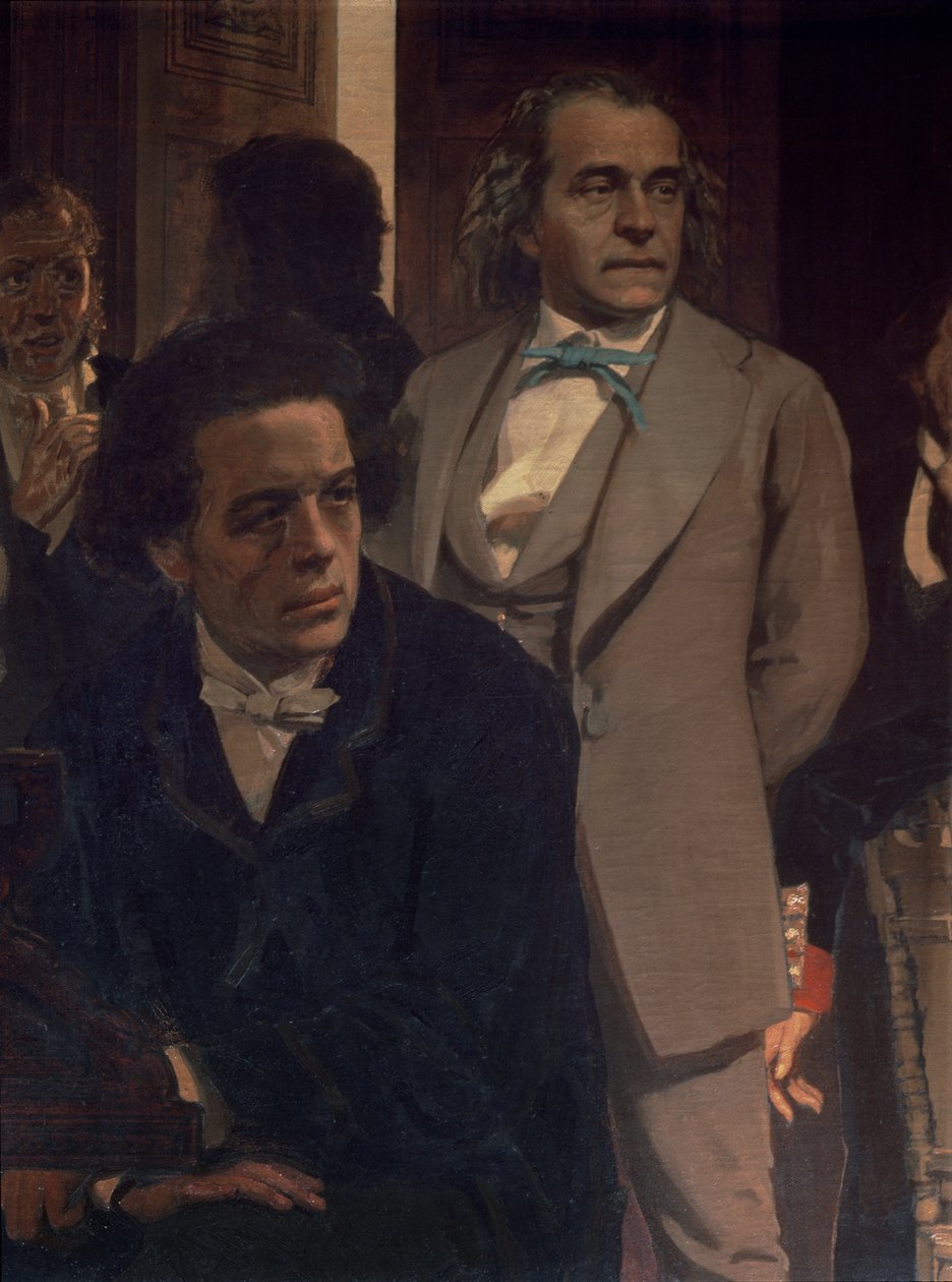 Anton Grigoryevich Rubinstein (1829-94) og Alexander Nikolayevich Serov (1820-71), fra Slavonic Composers, 1890