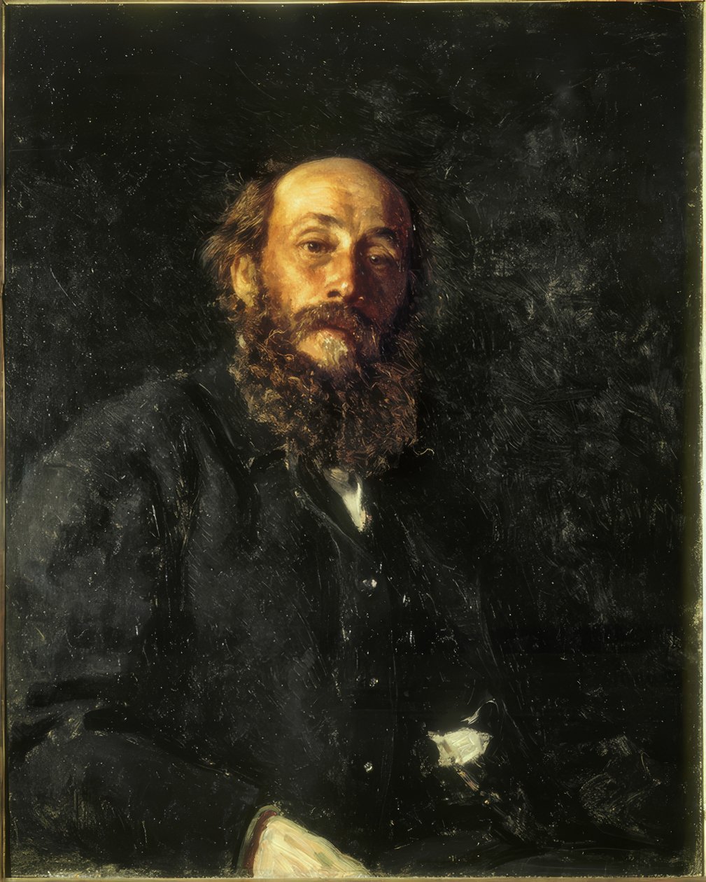 Portræt af maleren Nikolai Gay af Ilya Efimovich Repin