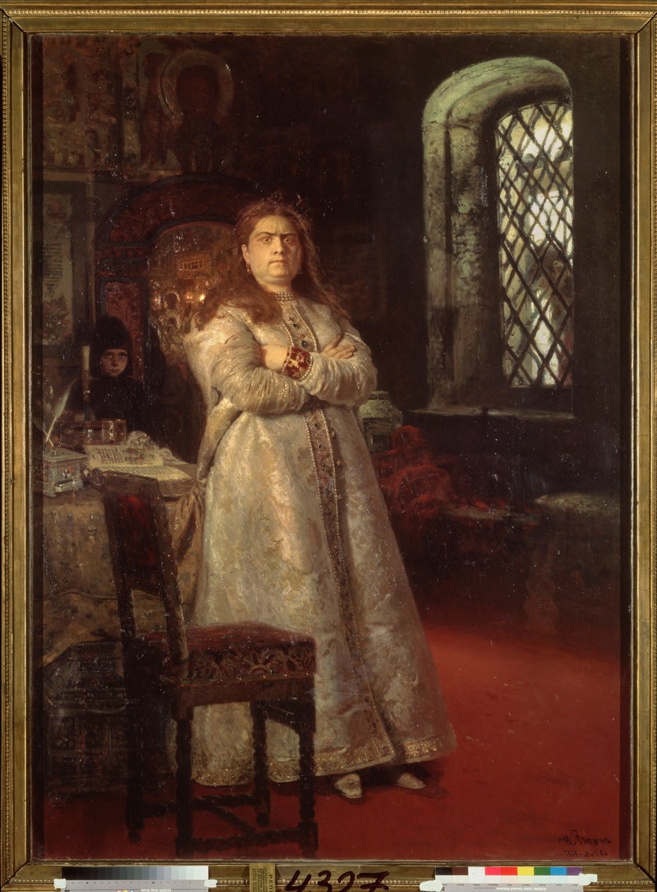 Regent Sophie (Sofia Alexeievna Romanova af Ilya Efimovich Repin