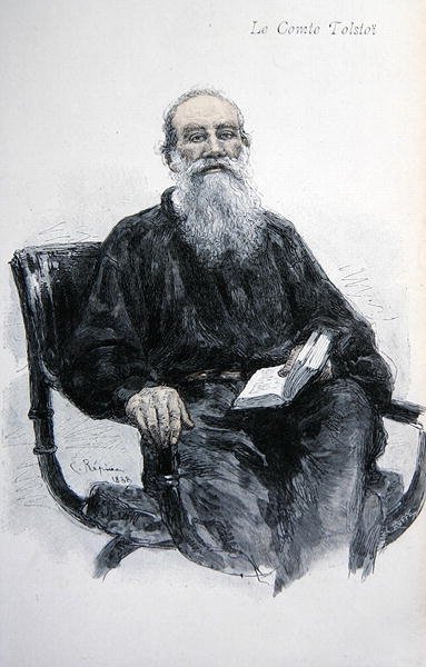 Lev Nikolaevich Tolstoj (1828-1910) af Ilya Efimovich Repin
