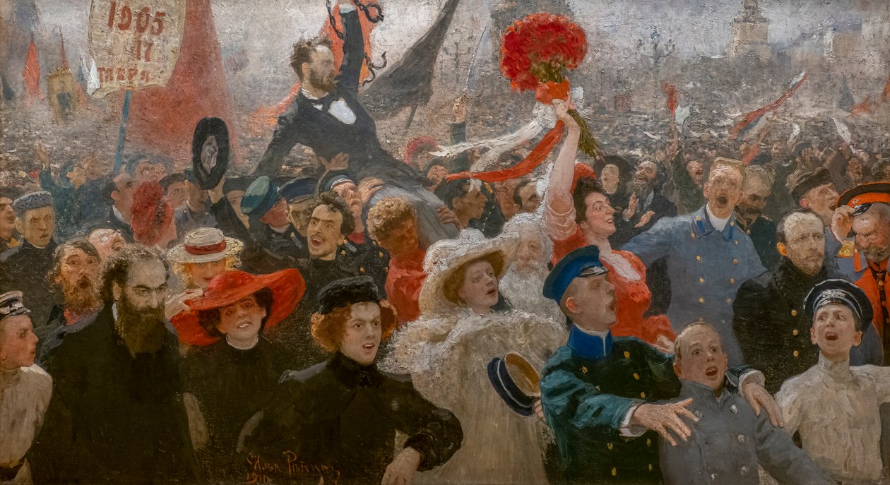 17. oktober 1905 af Ilya Efimovich Repin