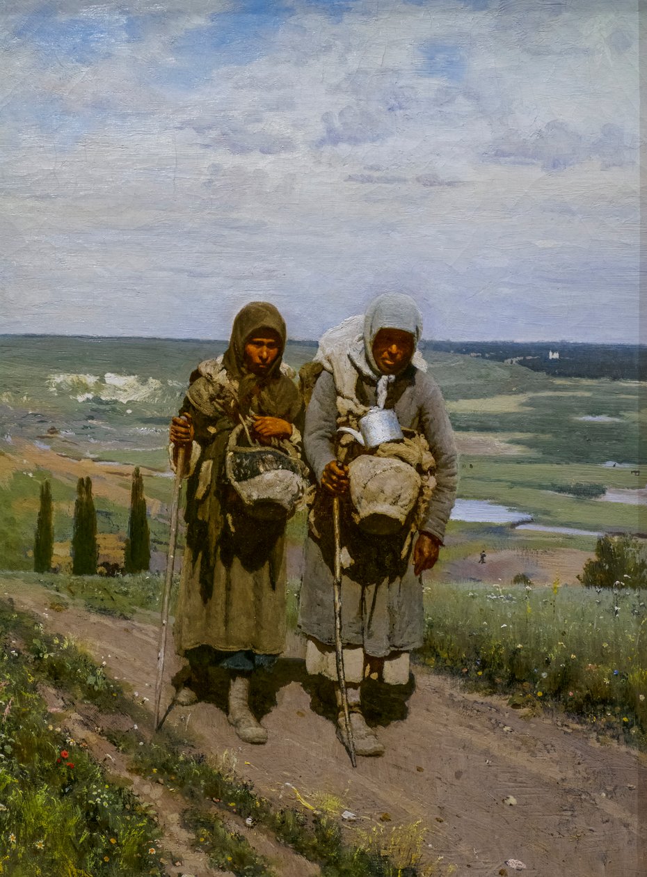 FROMME KVINDER PÅ PILGRIMNING af Ilya Efimovich Repin