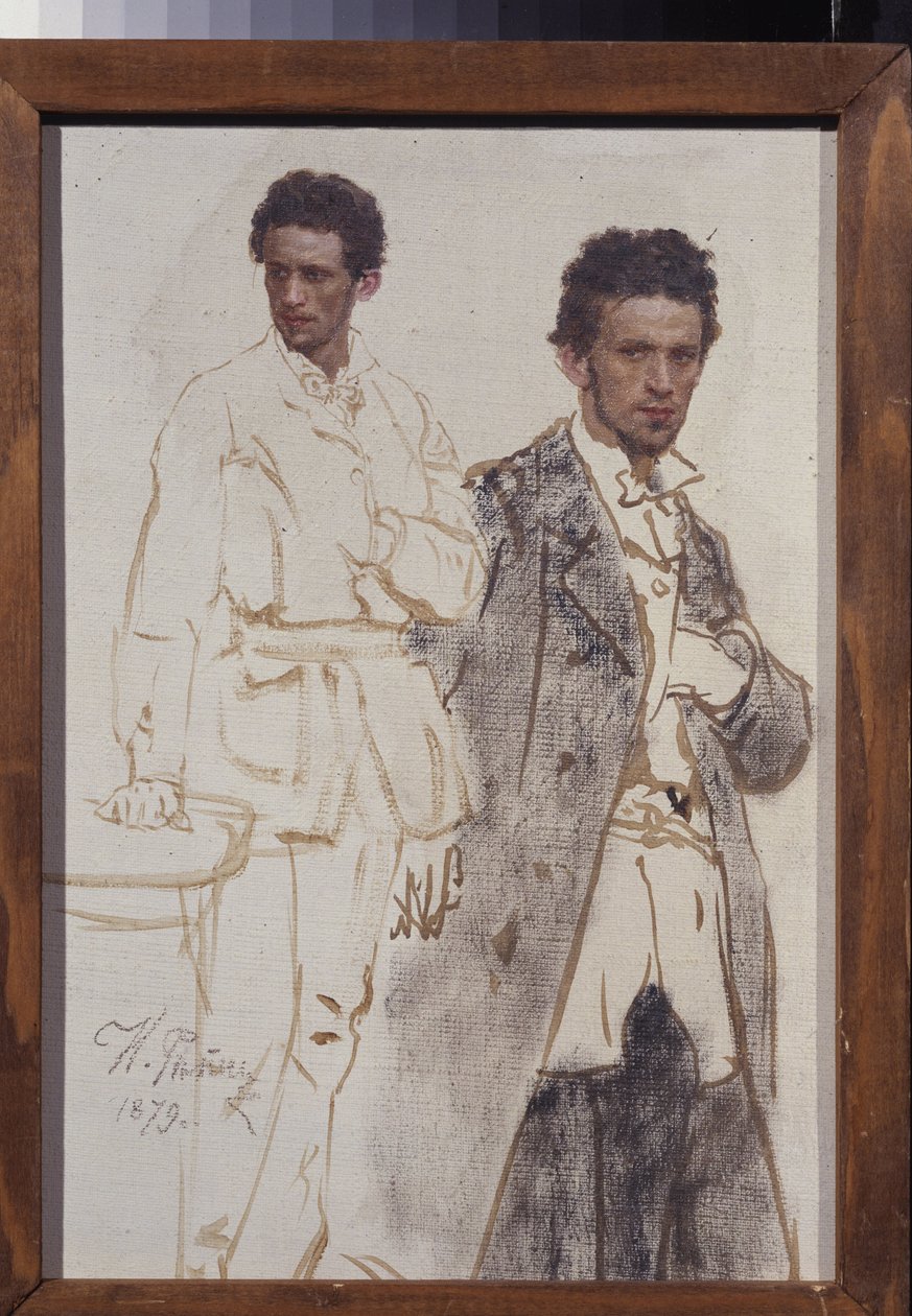 Portræt af Nikolai Ventsel. Maleri af Ilya Yefimovich Repin (Ilia Repin) (1844-1930), olie på lærred af Ilya Efimovich Repin