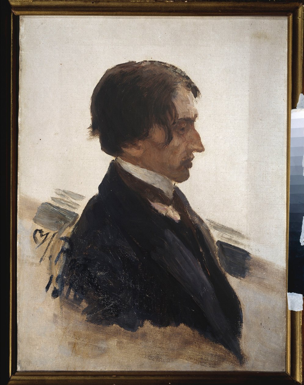 Portræt af kunstneren Isaak Brodsky (Brodsky) (1883-1939). Maleri af Ilya Repin (Ilia Repin) (1844-1930), olie på lærred af Ilya Efimovich Repin