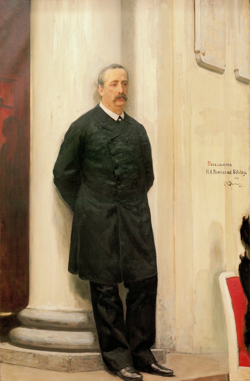Portræt af Alexander Borodin af Ilya Efimovich Repin