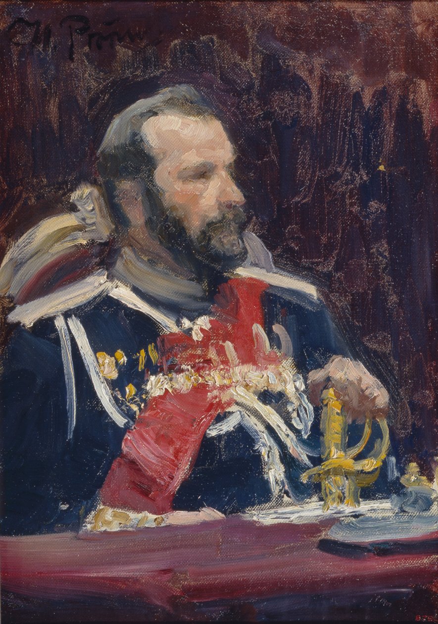 Portræt af general Alexei Nikolayevich Kuropatkin 1848-1925, ca. 1901-1902 af Ilya Efimovich Repin