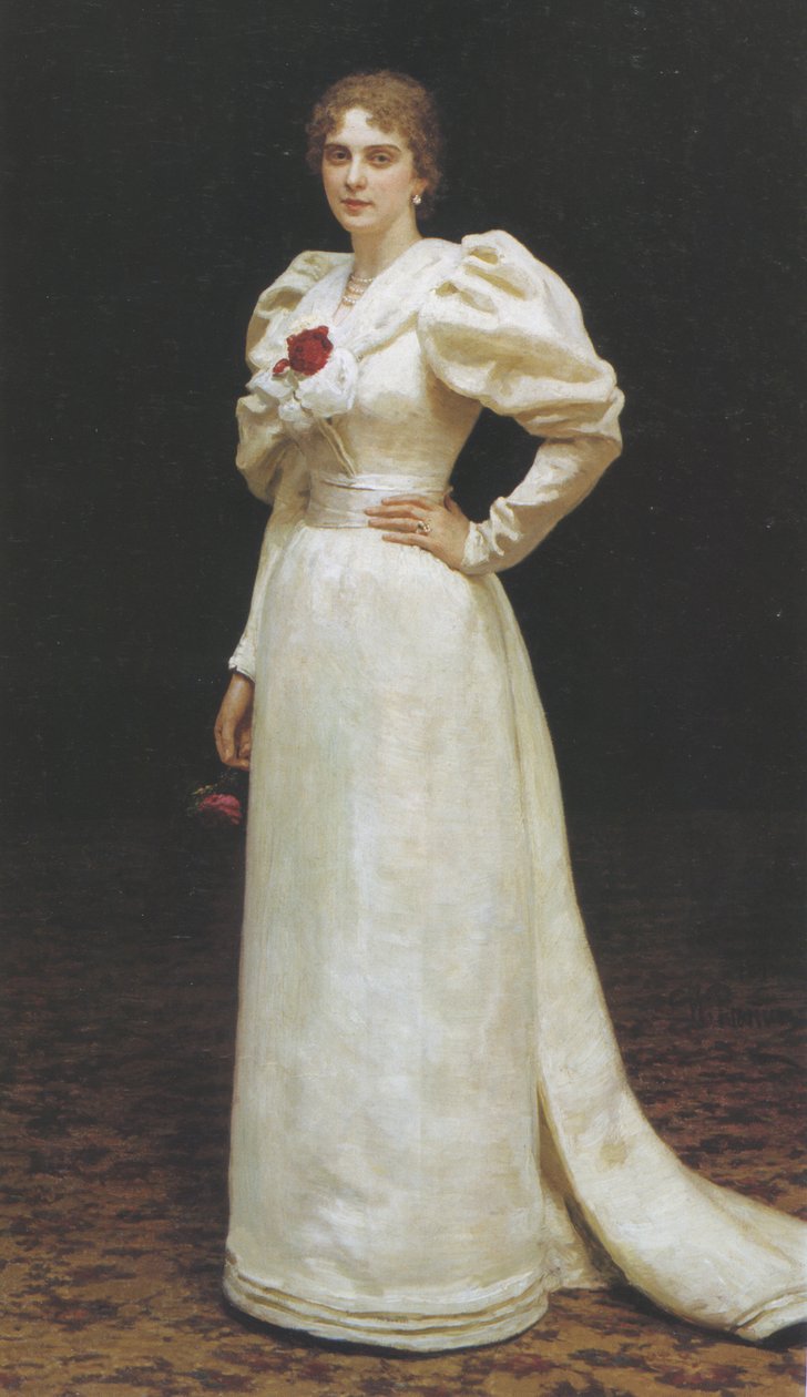 Portræt af Lyudmila Petrovna Steinheil, 1895 af Ilya Efimovich Repin