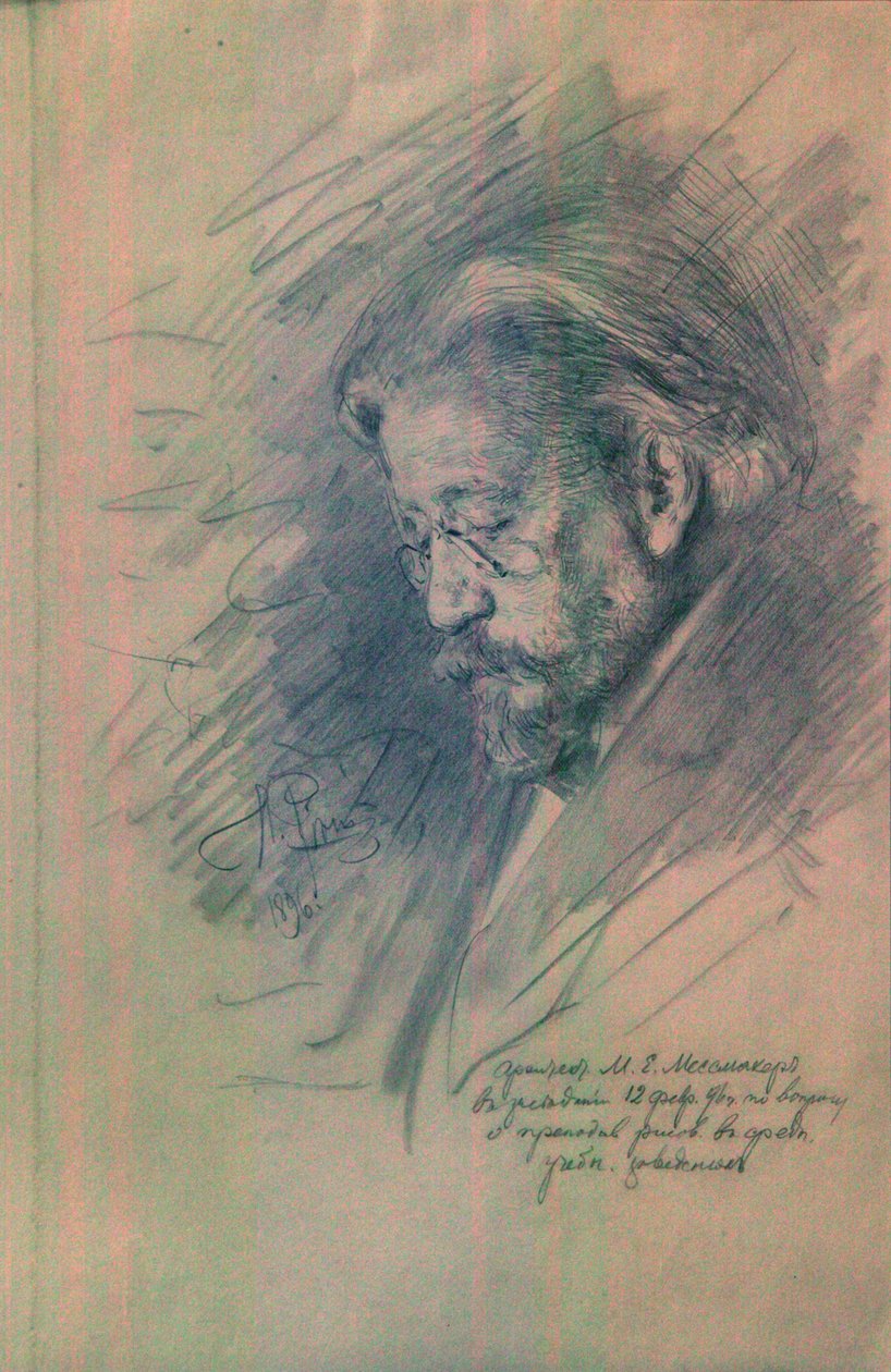 Portræt af Maximilian von Messmacher 18421906, 1896 af Ilya Efimovich Repin