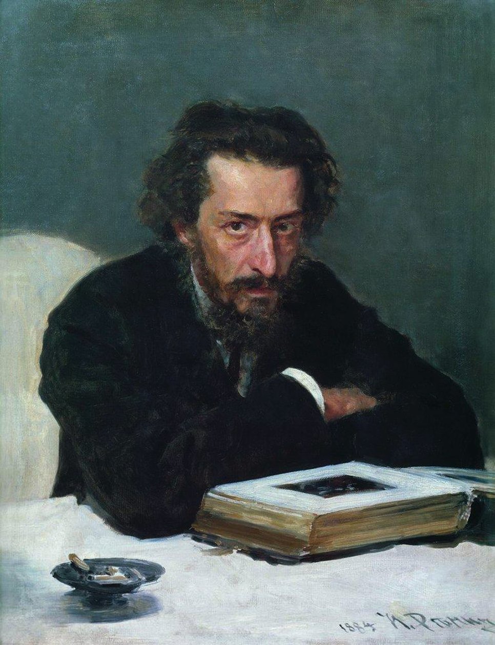 Portræt af komponisten Pavel Ivanovich Blaramberg, 1884 af Ilya Efimovich Repin