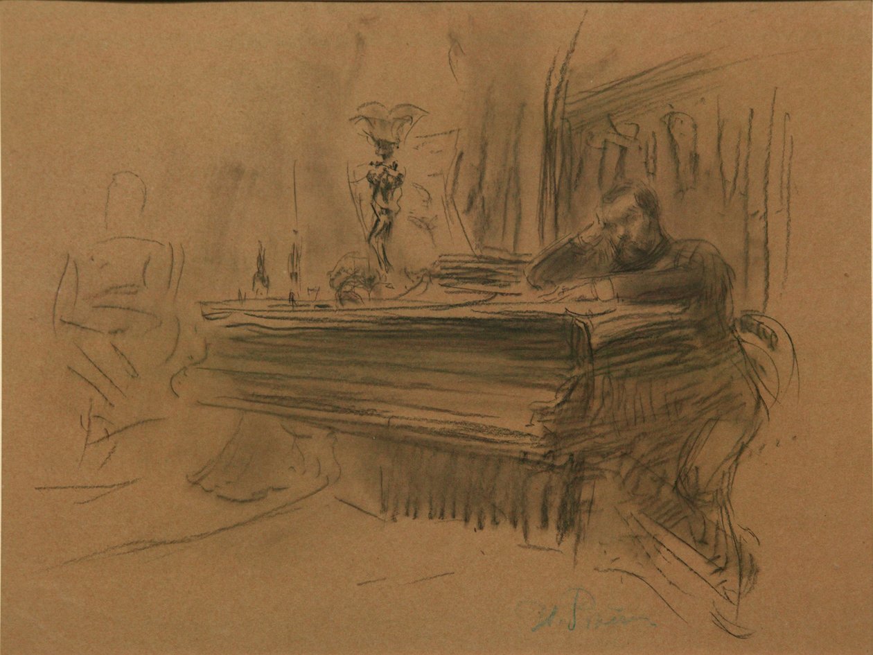 Portræt af komponisten Aleksey Fedorovich Kal, 1906 af Ilya Efimovich Repin