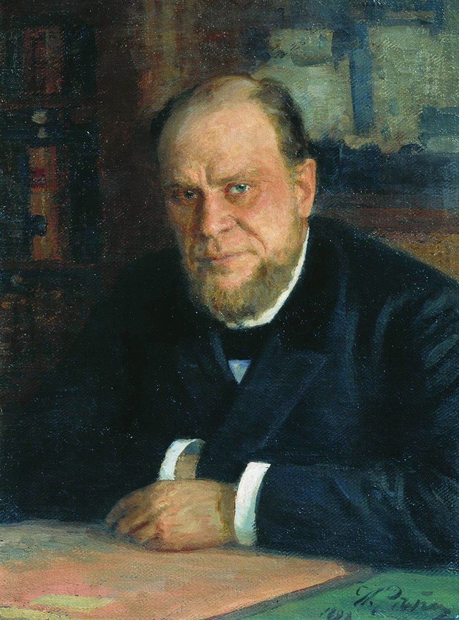 Portræt af advokaten og forfatteren Anatoli Fyodorovich Koni 1844-1927, 1898 af Ilya Efimovich Repin