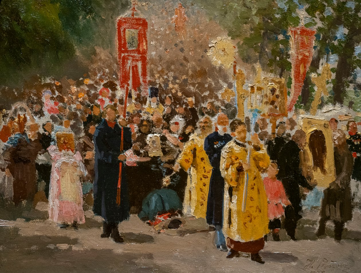 RELIGIØS PROCESSION I EGESKÆR af Ilya Efimovich Repin