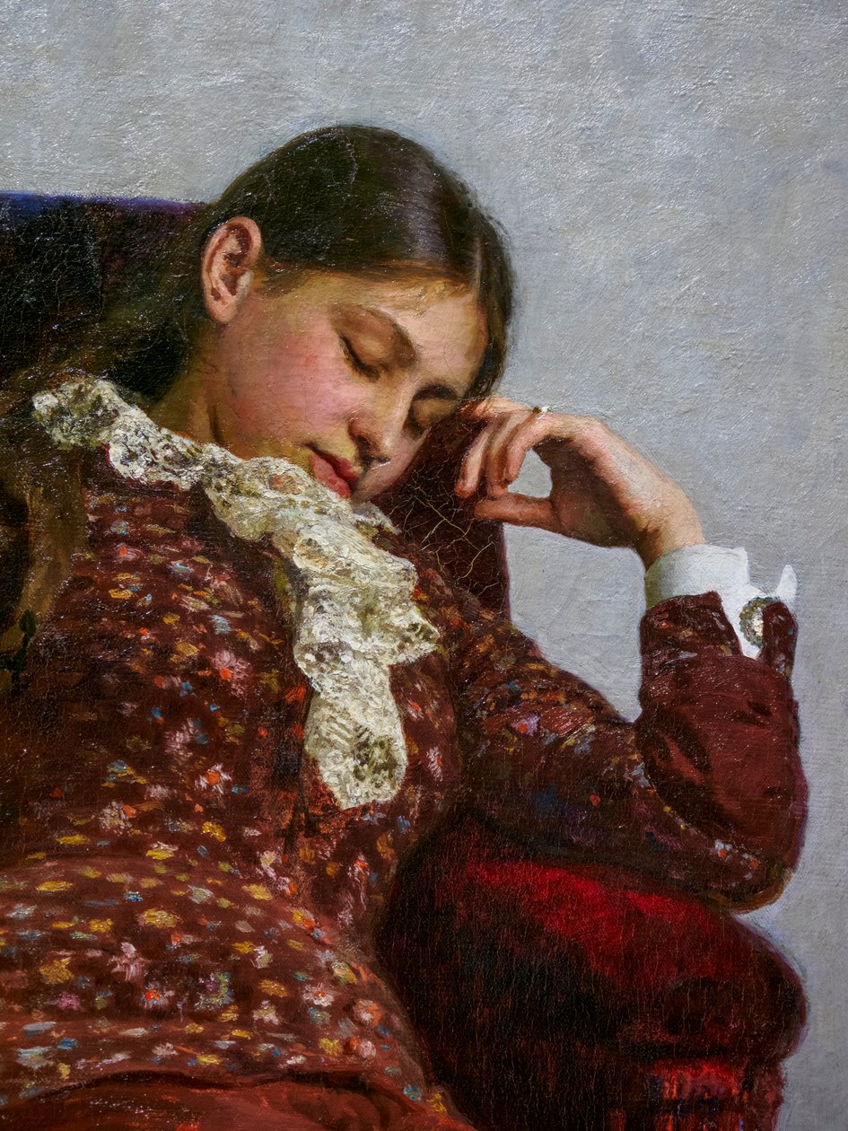 HVILE (detaljer) af Ilya Efimovich Repin