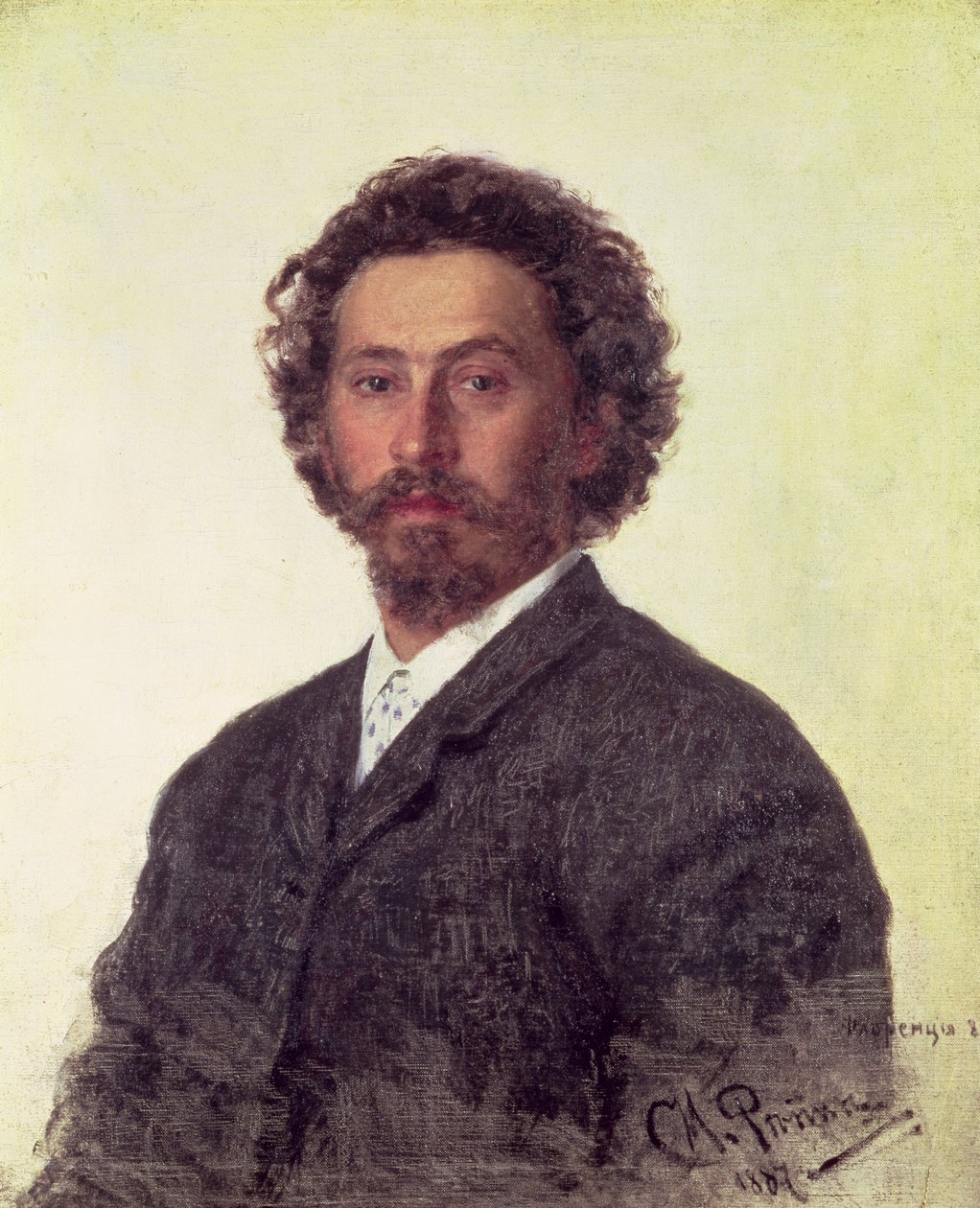 Selvportræt, 1887 af Ilya Efimovich Repin