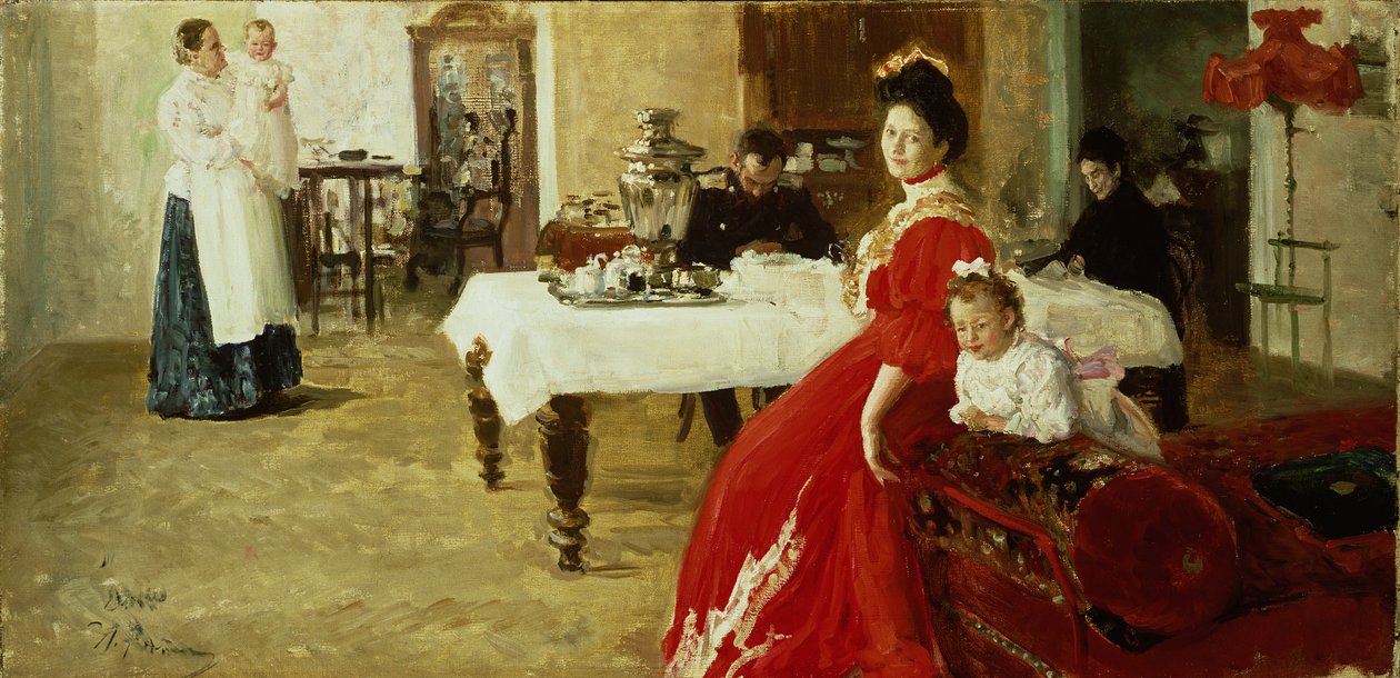 Studie af et familieportræt af Ilya Efimovich Repin