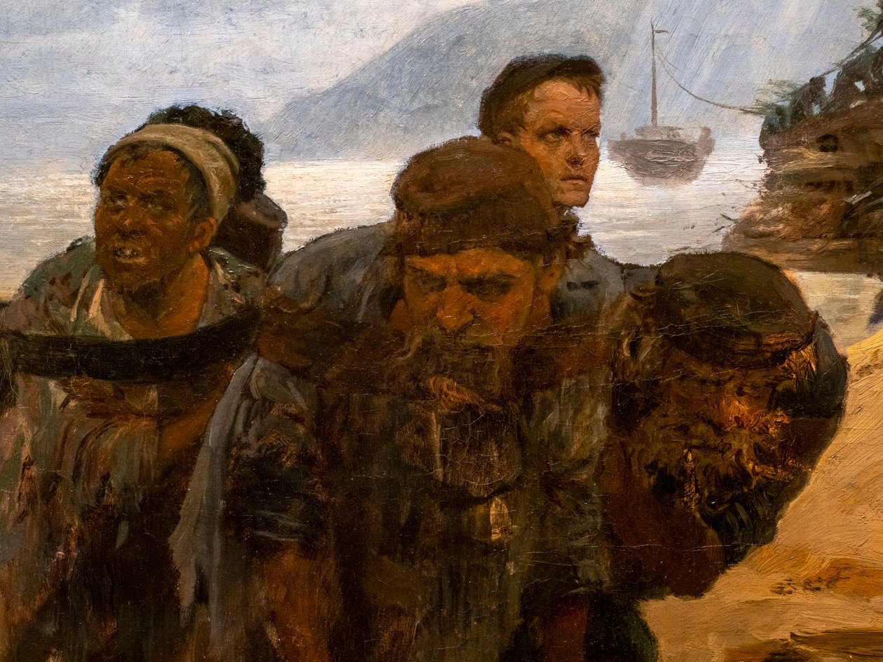 TÅRNE, DER KRYSER ET FORD (detaljer) af Ilya Efimovich Repin