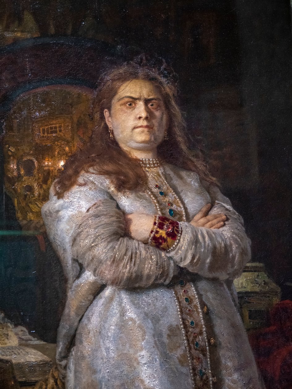 TSAREVNA SOFIA ALEXEIEVNA VED NOVODEVICHY-KLOSTERET af Ilya Efimovich Repin