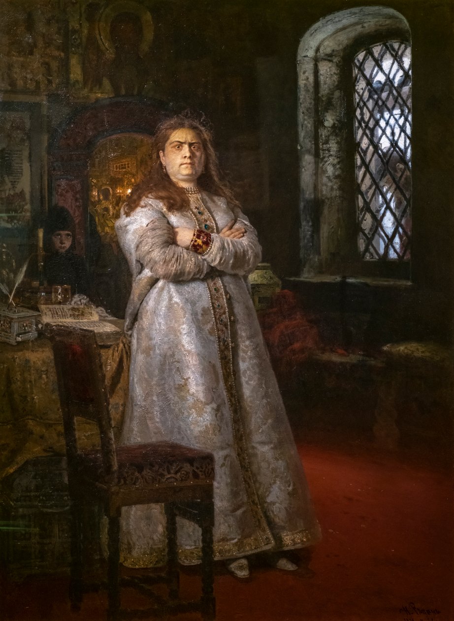 TSAREVNA SOFIA ALEXEIEVNA VED NOVODEVICHY-KLOSTERET af Ilya Efimovich Repin