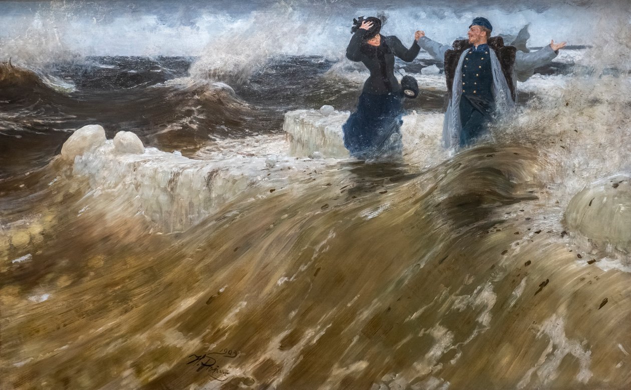 HVAD EN FRIHED! 1903 (olie på lærred) af Ilya Efimovich Repin