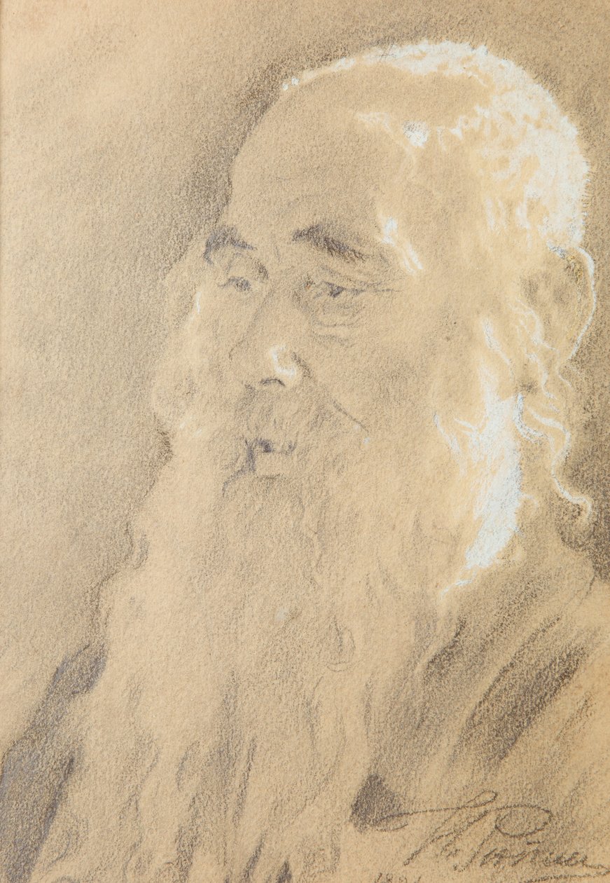 Leo Tolstoj. Yasnaya Polyana, 1891. af Ilya Efimovich Repin