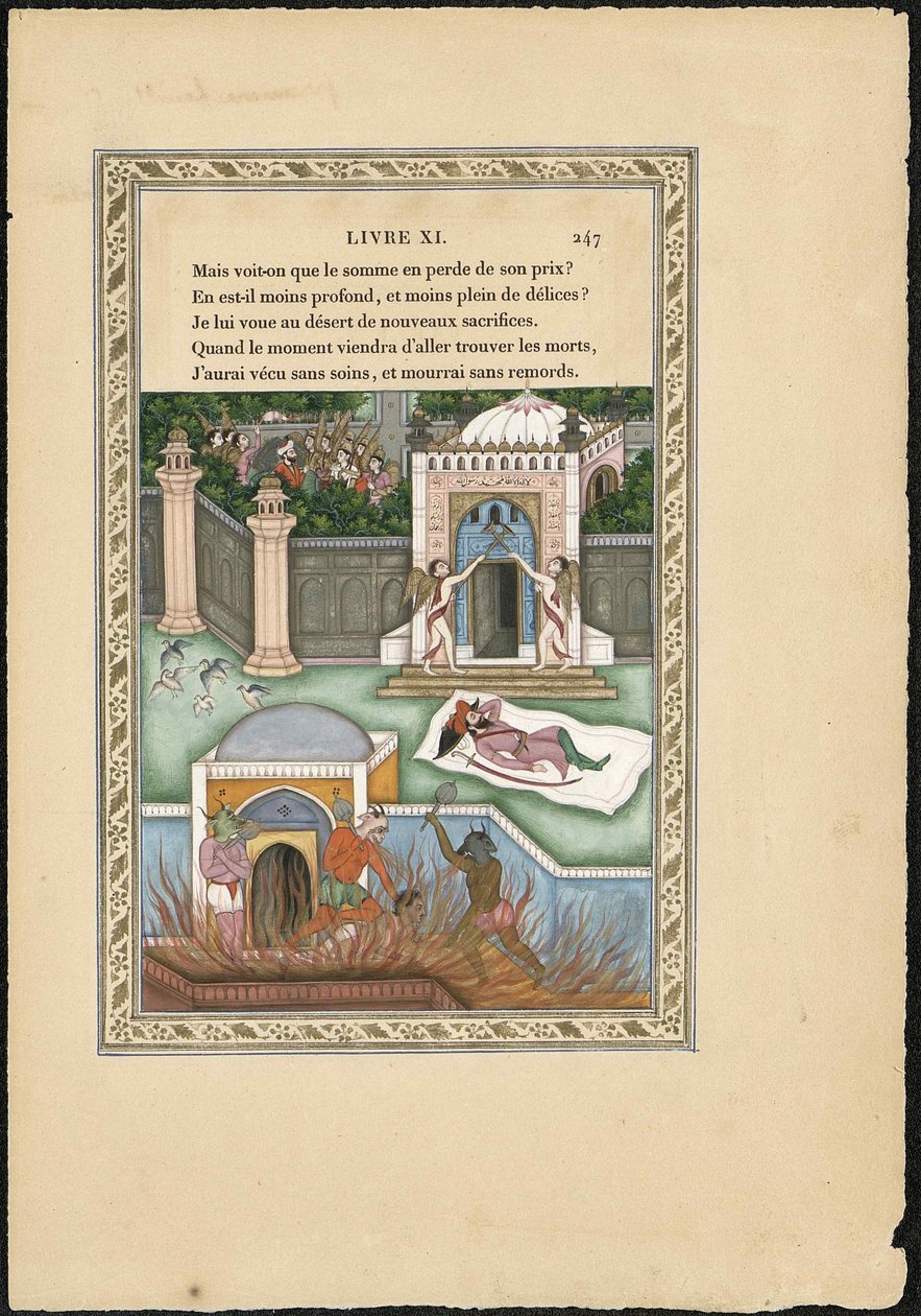 Drøm om en mogul Moguldrømmen, 1837-1839. af Imam Bakhsh Lahori