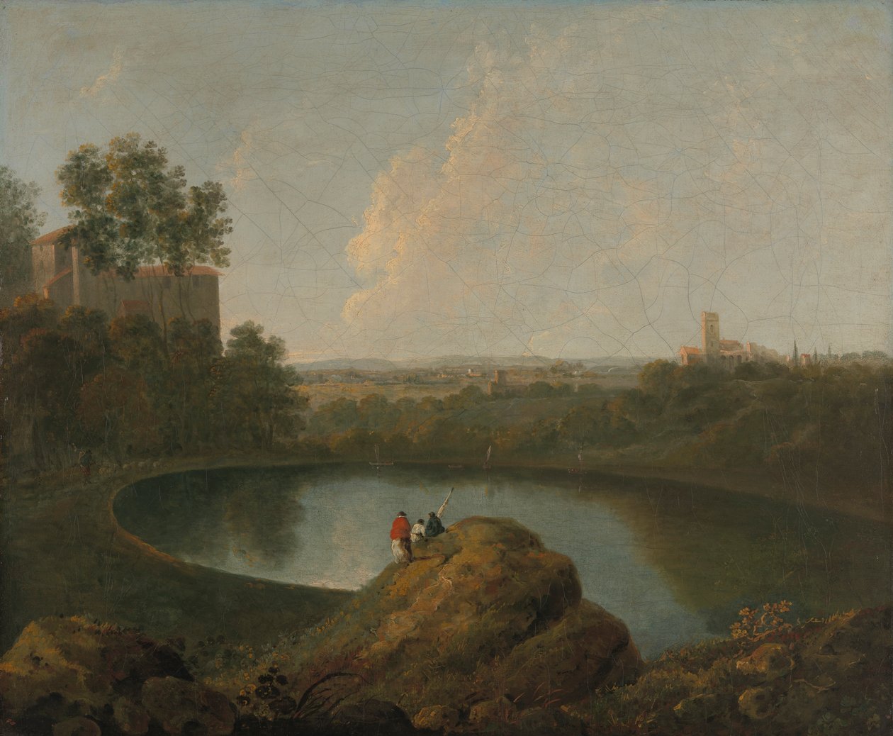 Hovedet af Nemi-søen af Imitator of Richard Wilson RA