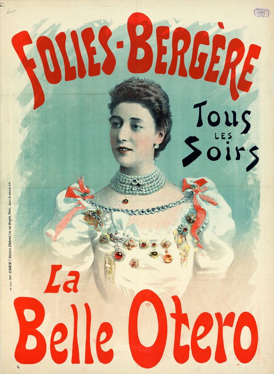 La Belle Otero 1894 af Imprimerie Chaix